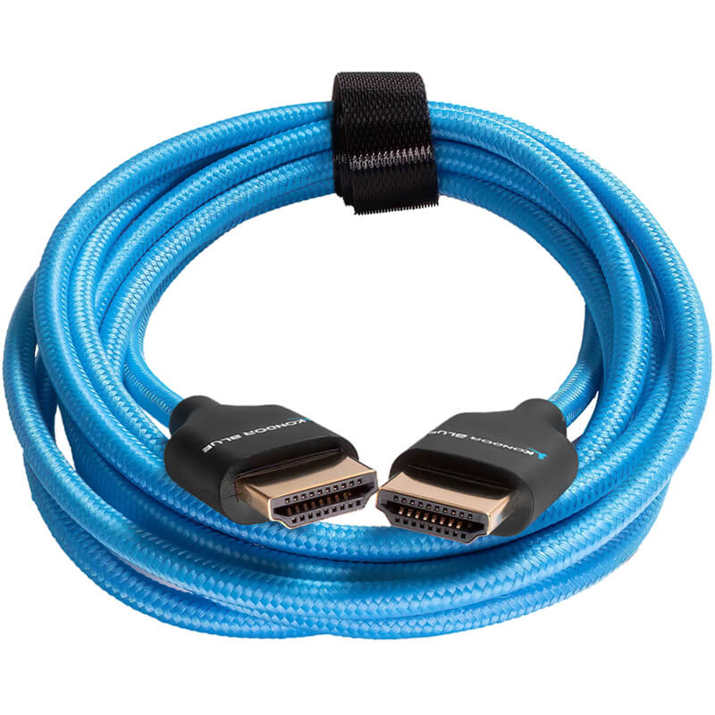 Kondor Blue 7ft HDMI 2.0 Braided Blue Cable